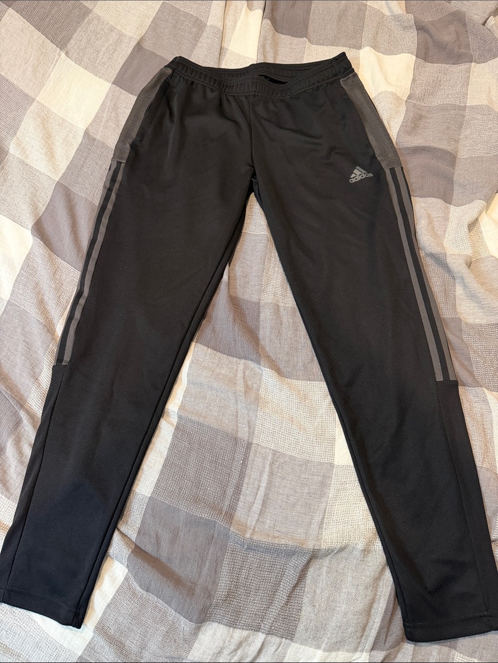 Adidas Women’s Tiro 21 Track Pants Black Gray AEROREADY Zip Ankle